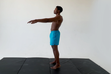 Man doing Sissy Squats