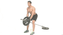 Man doing T-Bar Row