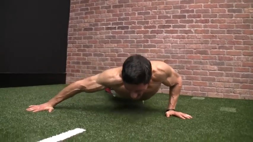 Man doing Archer Push Up
