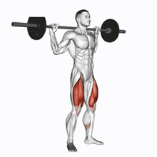 Man doing Barbell Back Squat