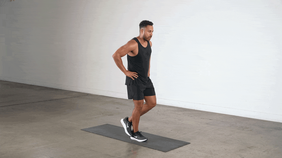 Man doing Single-Leg Calf Raise