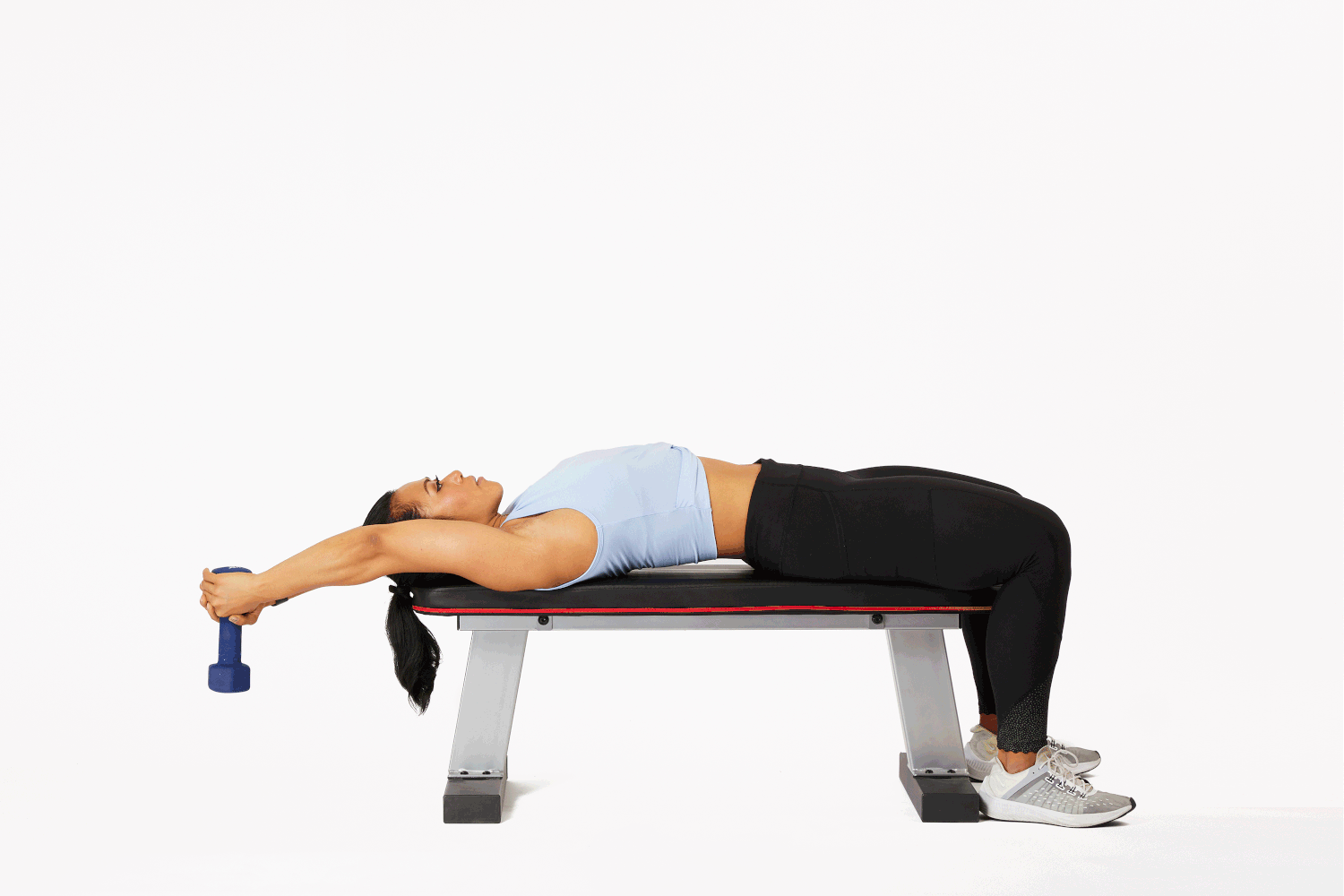 Woman doing Dumbbell Pullover