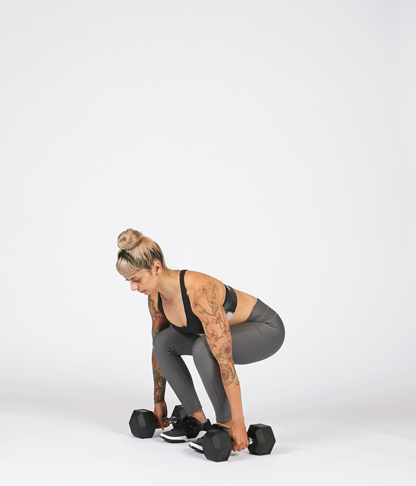 Suitcase Deadlift with dumbbell