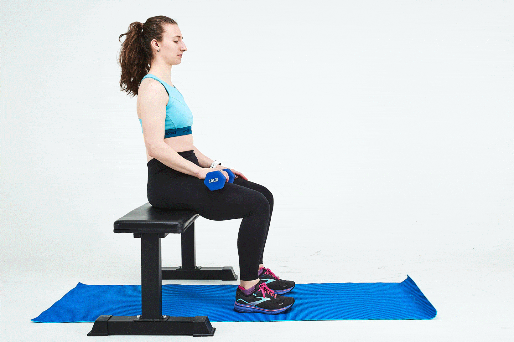 Woman doing Seated Calf Raise