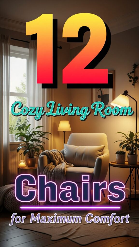 1. 12 Cozy Living Room Chairs for Maximum Comfort