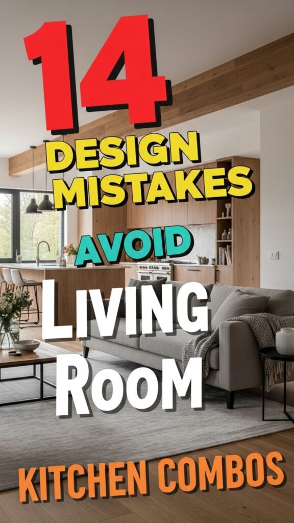1. 14 Design Mistakes to Avoid in Living Room and Kitchen Combos