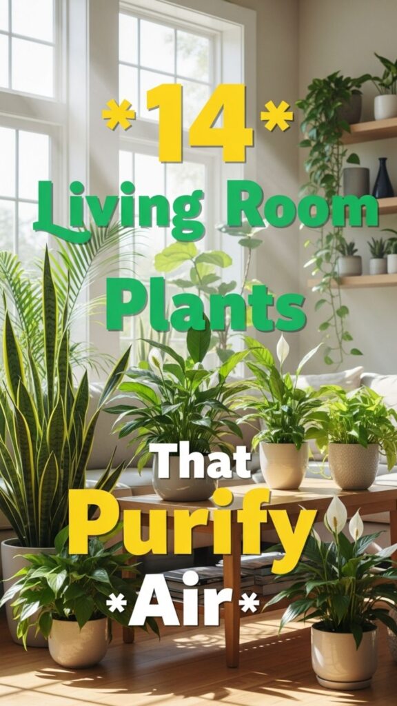1. 14 Living Room Plants That Purify Air