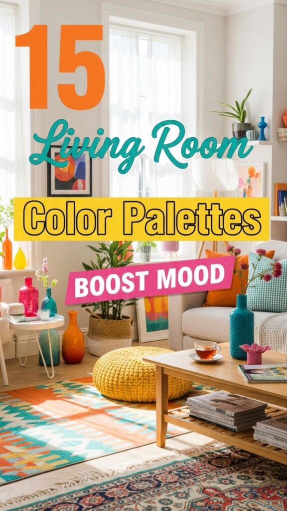 1. 15 Living Room Color Palettes That Boost Mood