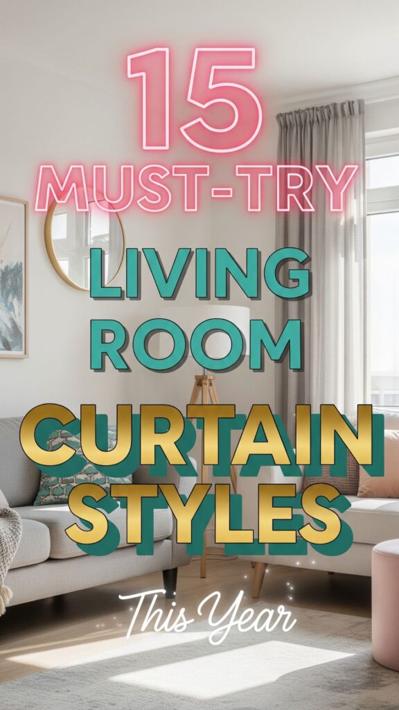 1. 15 Must-Try Living Room Curtain Styles for this Year
