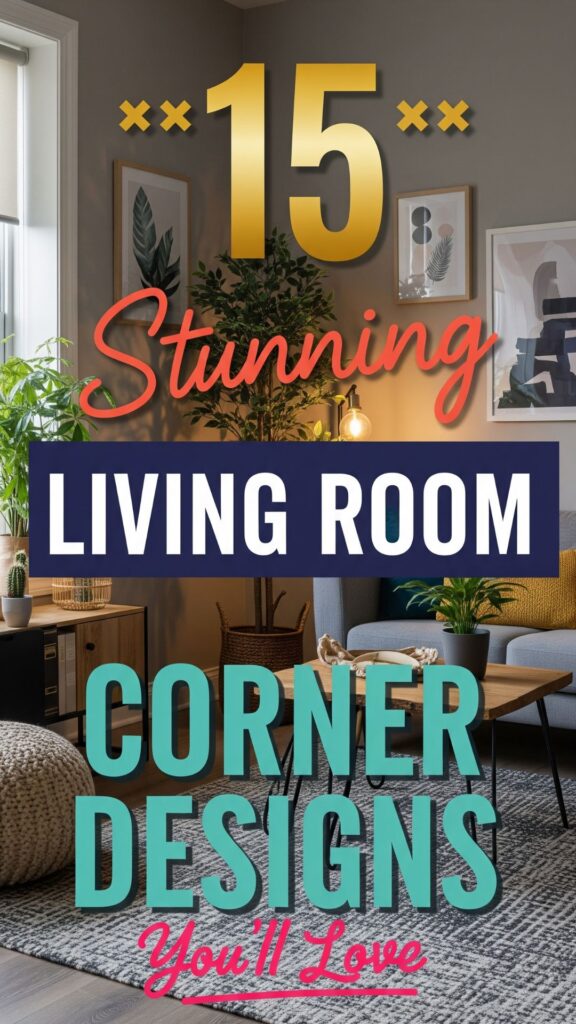 1. 15 Stunning Living Room Corner Designs You’ll Love