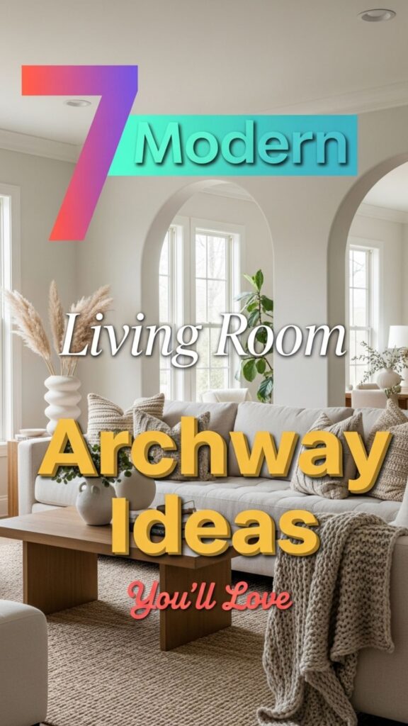 1. 7 Modern Living Room Archway Ideas You’ll Love
