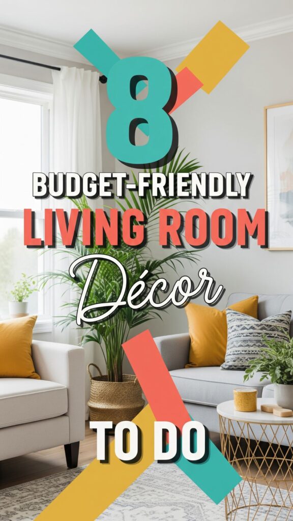 1. 8 Budget-Friendly Living Room Décor To Do