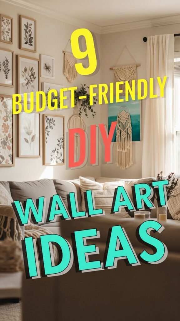 1. 9 Budget-Friendly DIY Wall Art Ideas