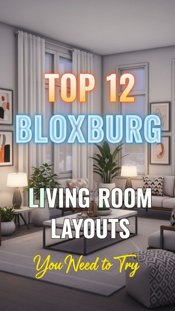 1. Top 12 Bloxburg Living Room Layouts You Need to Try