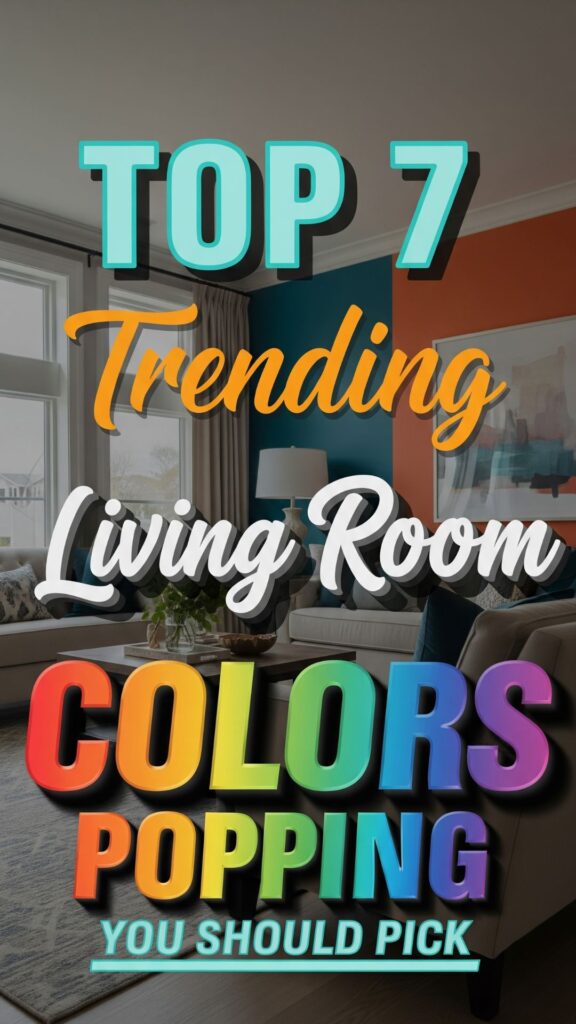 1. Top 7 Trending Living Room Colors You Should Pick