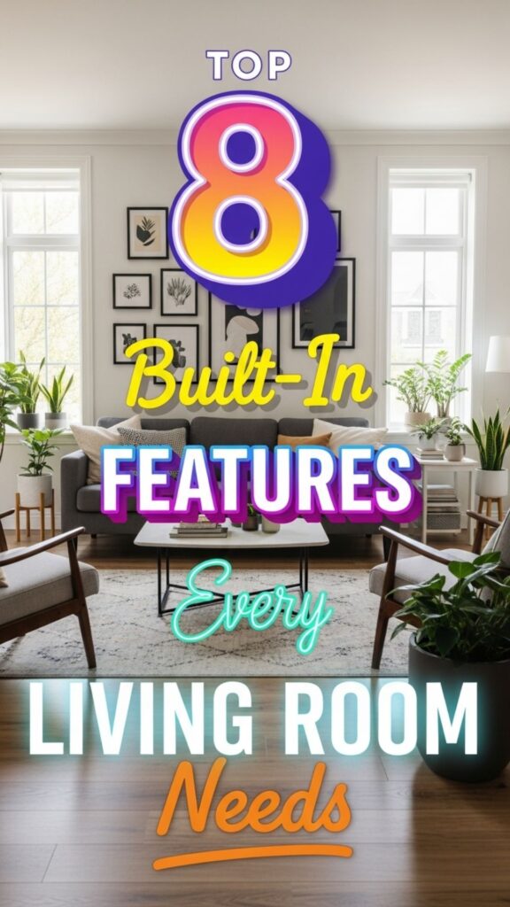 1. Top 8 Built-In Features Every Living Room Needs