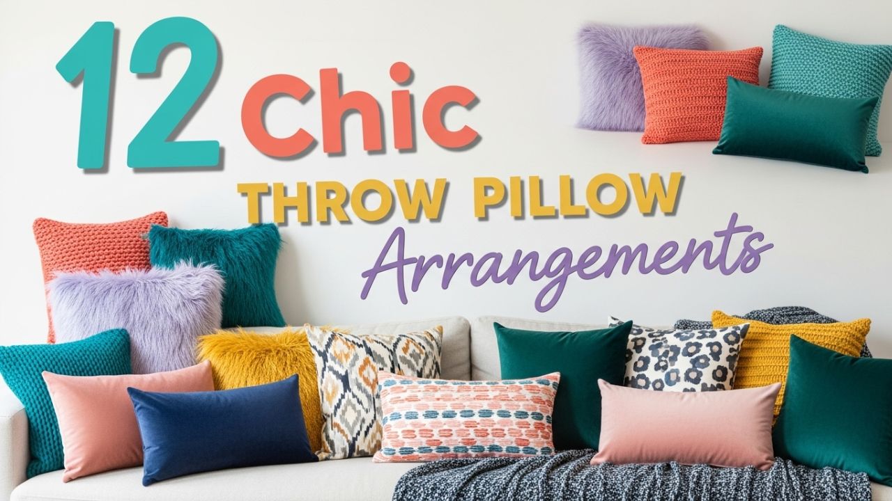 12 Chic Throw Pillow Arrangements
