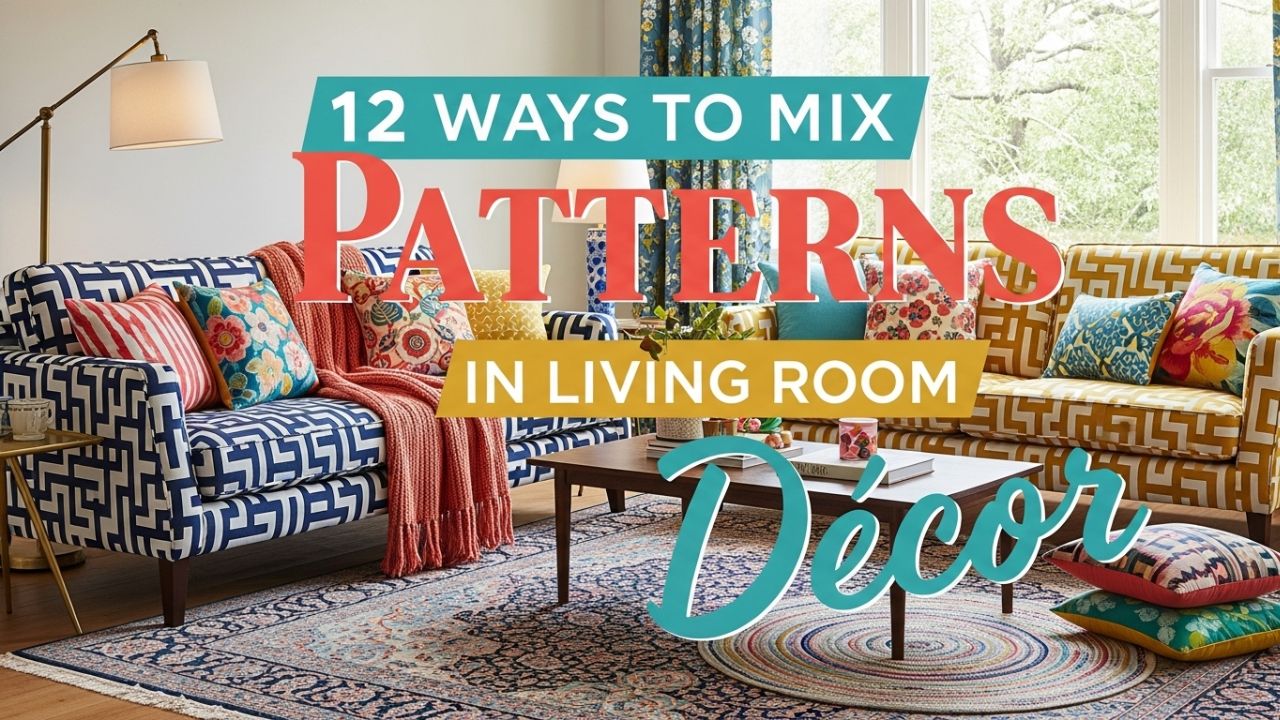 12 Ways to Mix Patterns in Living Room Décor