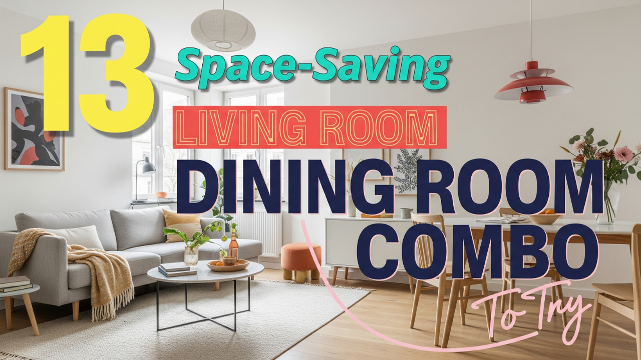 13 Space-Saving Living Room Dining Room Combo To Try