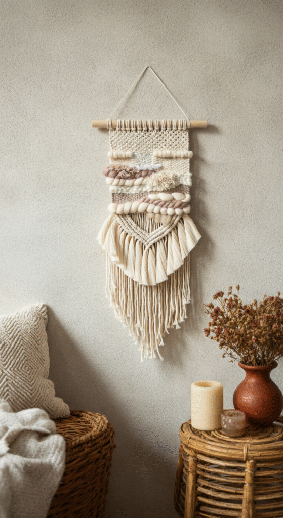 13. Textile Art for a Cozy Vibe