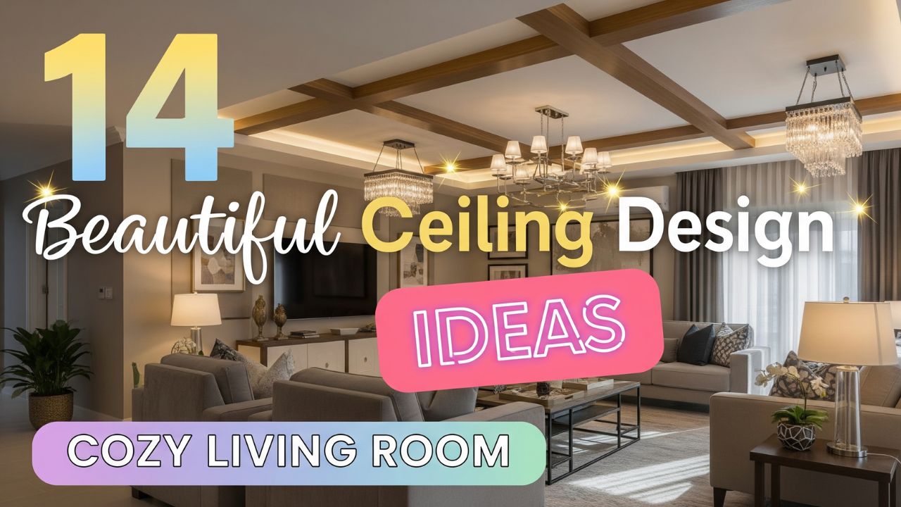 14 Beautiful Ceiling Design Ideas for a Cozy Living Room