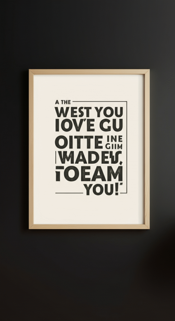 14. Framed Quotes for Motivational Vibes