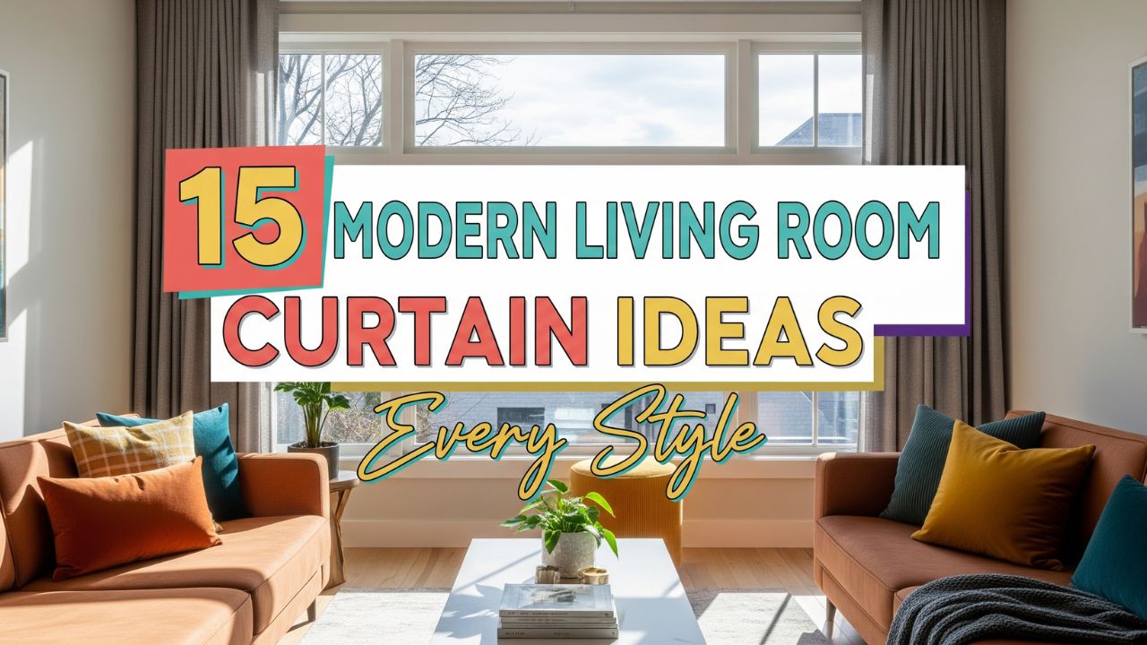 15 Modern Living Room Curtain Ideas for Every Style