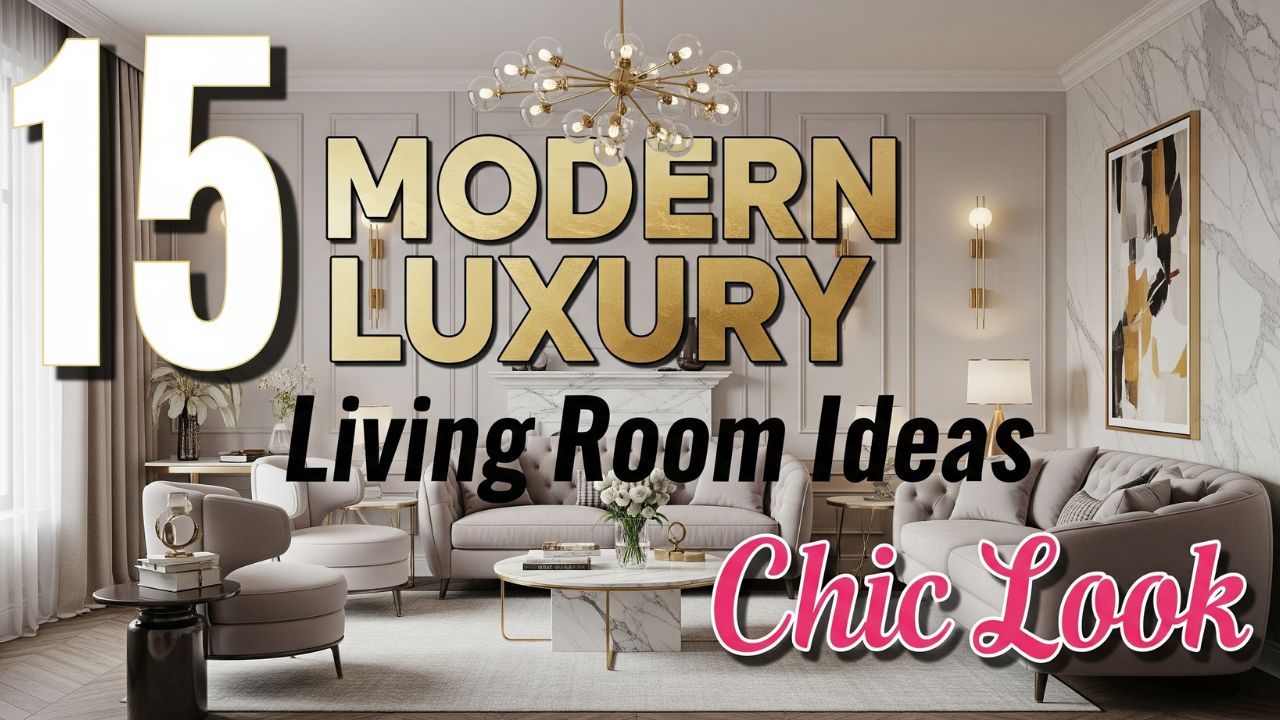 15 Modern Luxury Living Room Ideas for a Chic Look
