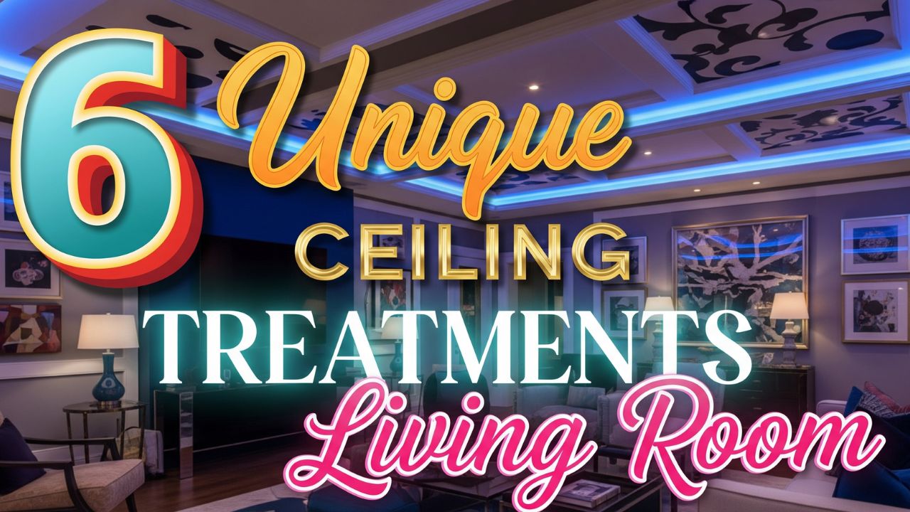 6 Unique Ceiling Treatments for Your Living Room