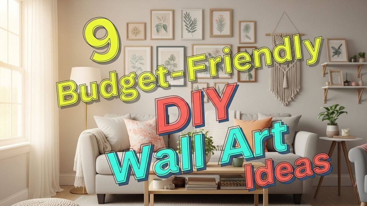 9 Budget-Friendly DIY Wall Art Ideas