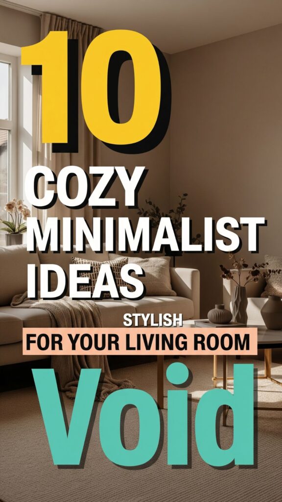 1. 10 Cozy Minimalist Ideas for That Empty Living Room Void