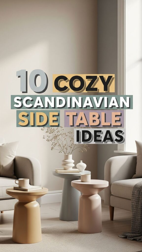 1. 10 Cozy Scandinavian Living Room Side Table Ideas