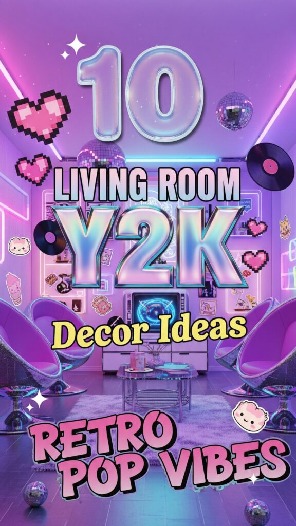 1. 10 Living Room Y2K Decor Ideas That Scream Retro Pop Vibes