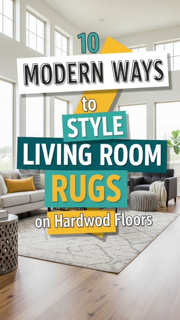 1. 10 Modern Ways to Style Living Room Rugs on Hardwood Floors