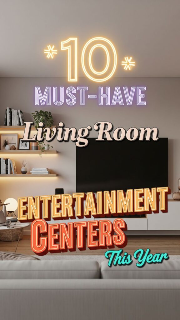 1. 10 Must-Have Living Room Entertainment Centers for this Year