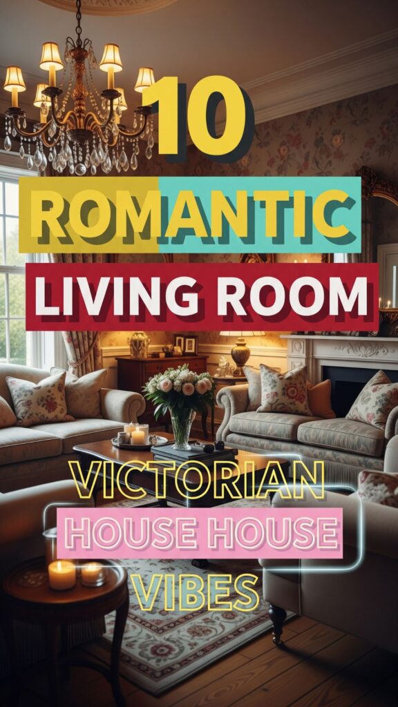 1. 10 Romantic Living Room Victorian House Vibes
