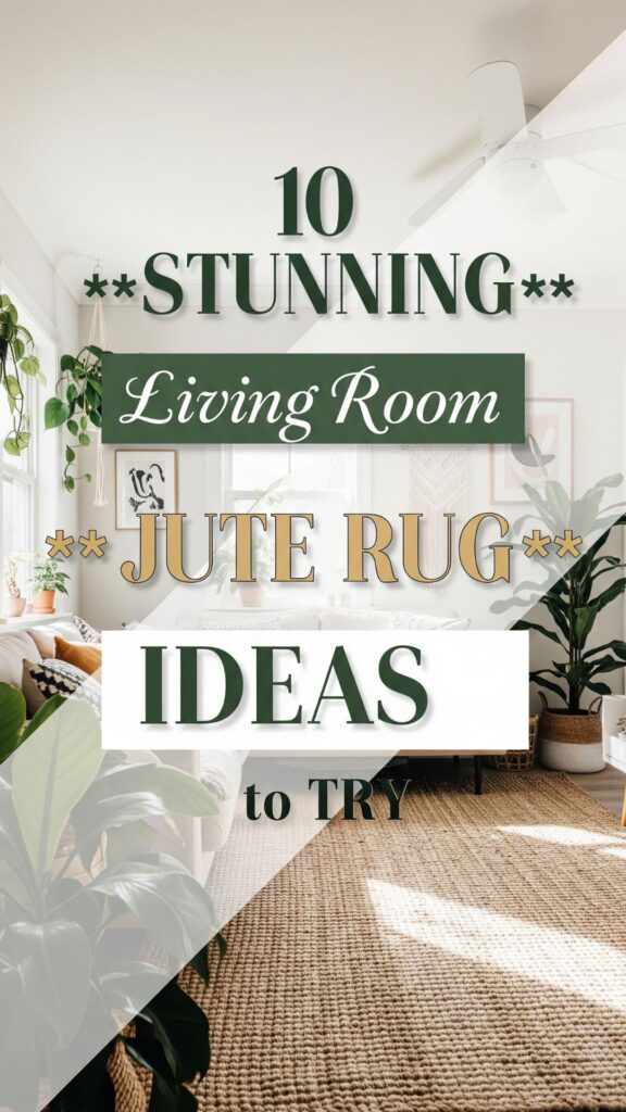 1. 10 Stunning Living Room Jute Rug Ideas To Try