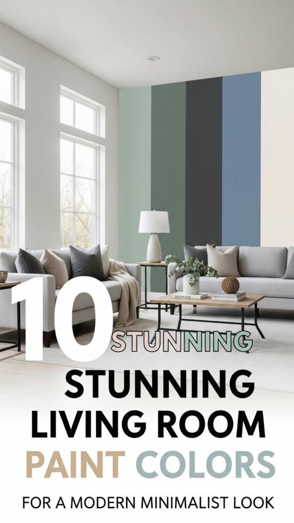 1. 10 Stunning Living Room Paint Colors for a Modern Minimalist Look