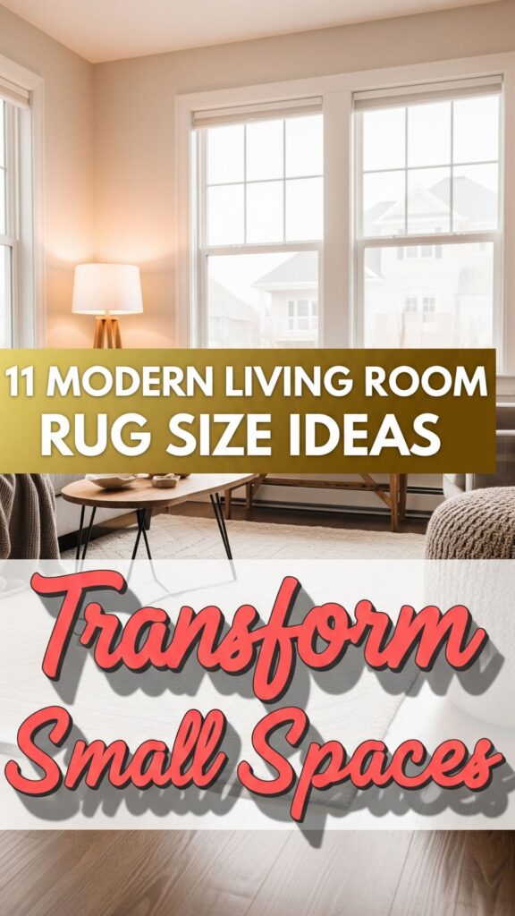 1. 11 Modern Living Room Rug Size Ideas That Transform Small Spaces