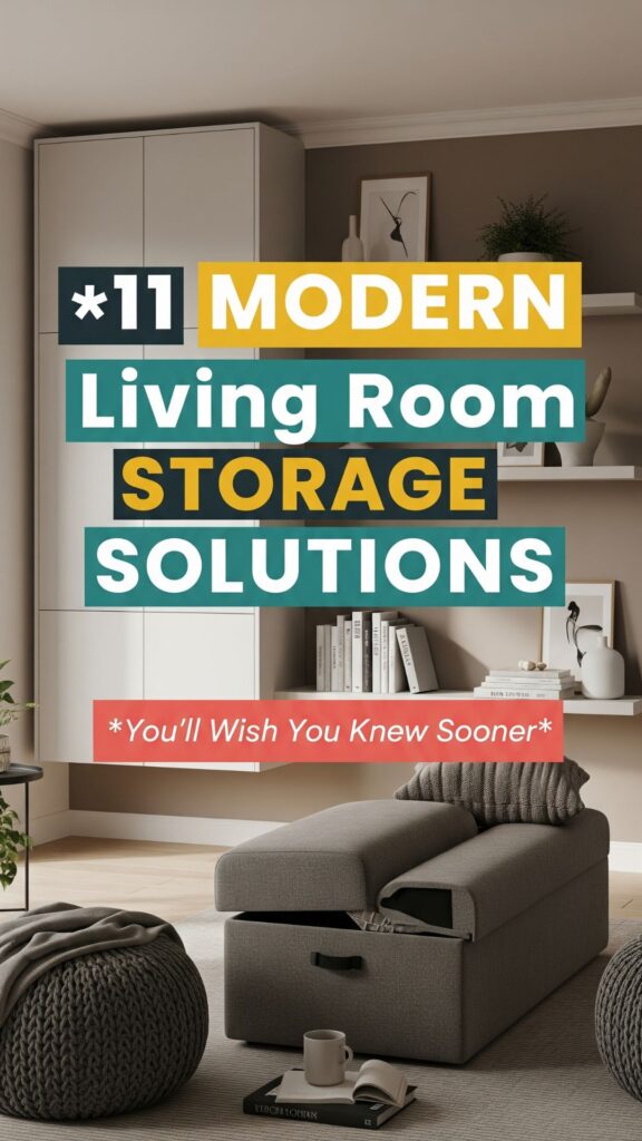 1. 11 Modern Living Room Storage Solutions You’ll Wish You Knew Sooner