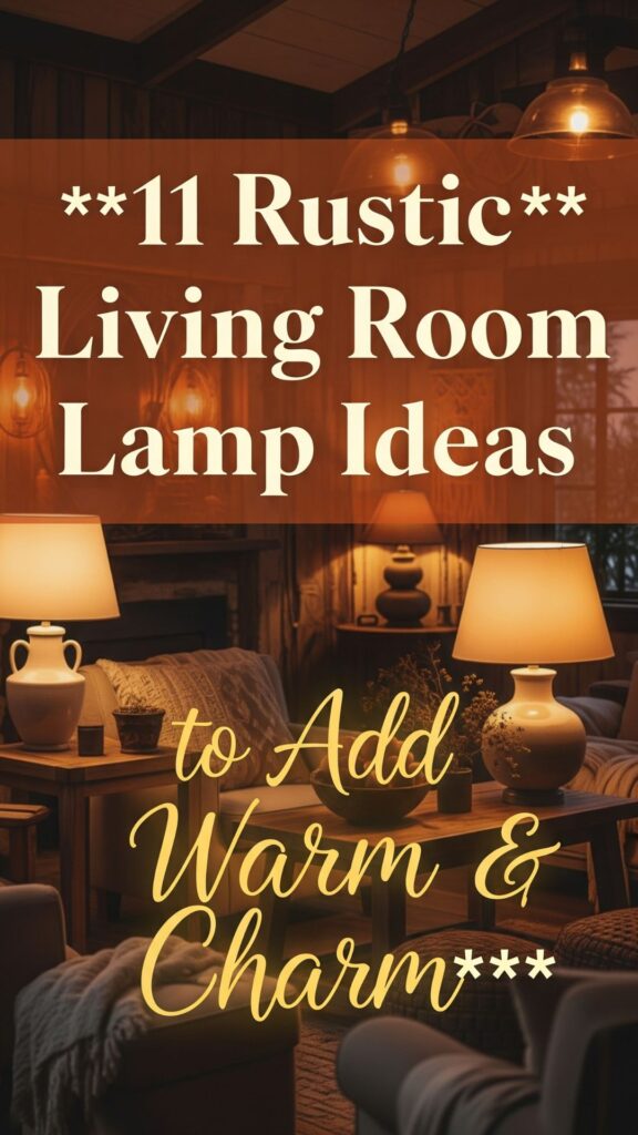 1. 11 Rustic Living Room Lamp Ideas to Add Warmth & Charm