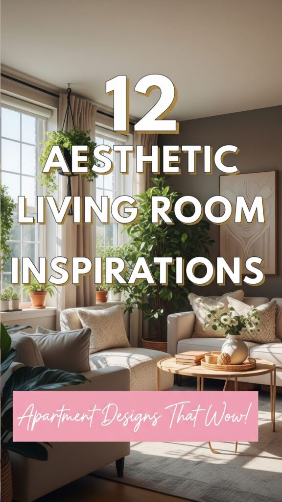 1. 12 Aesthetic Living Room Inspiration Apartment Designs That Wow