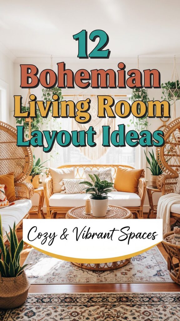 1. 12 Bohemian Living Room Layout Ideas Cozy & Vibrant Spaces