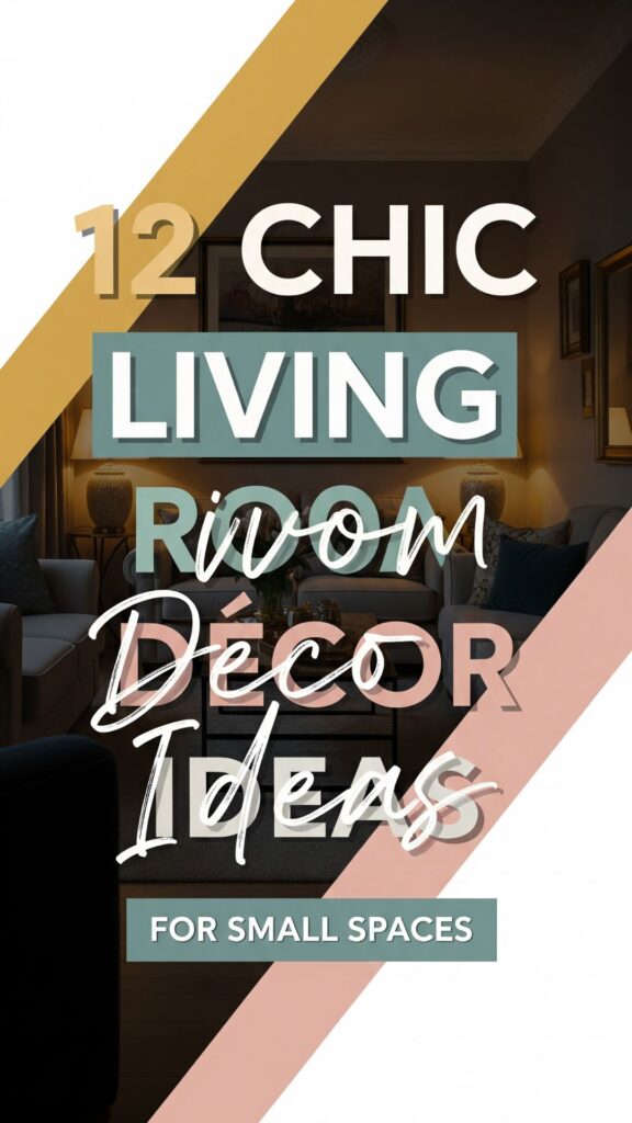 1. 12 Chic Living Room Décor Ideas for Small Spaces