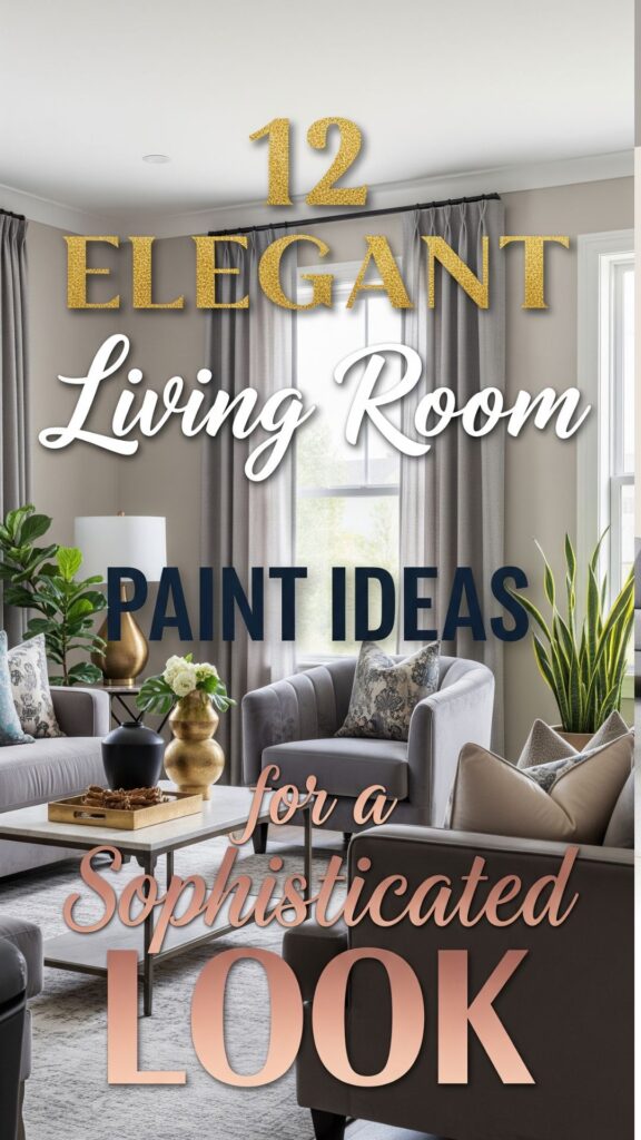 1. 12 Elegant Living Room Paint Ideas for a Sophisticated Look