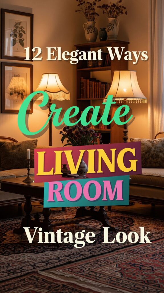1. 12 Elegant Ways to Create a Living Room Vintage Look
