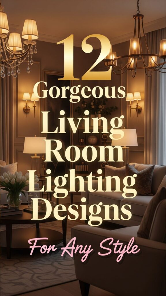 1. 12 Gorgeous Living Room Lighting Designs for Any Style