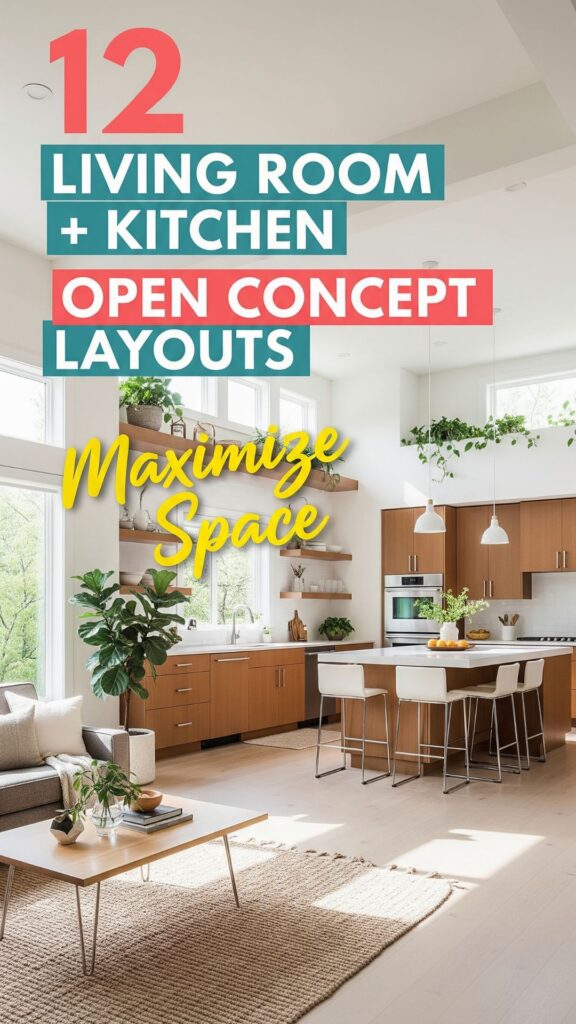 1. 12 Living Room Kitchen Open Concept Layouts That Maximize Space