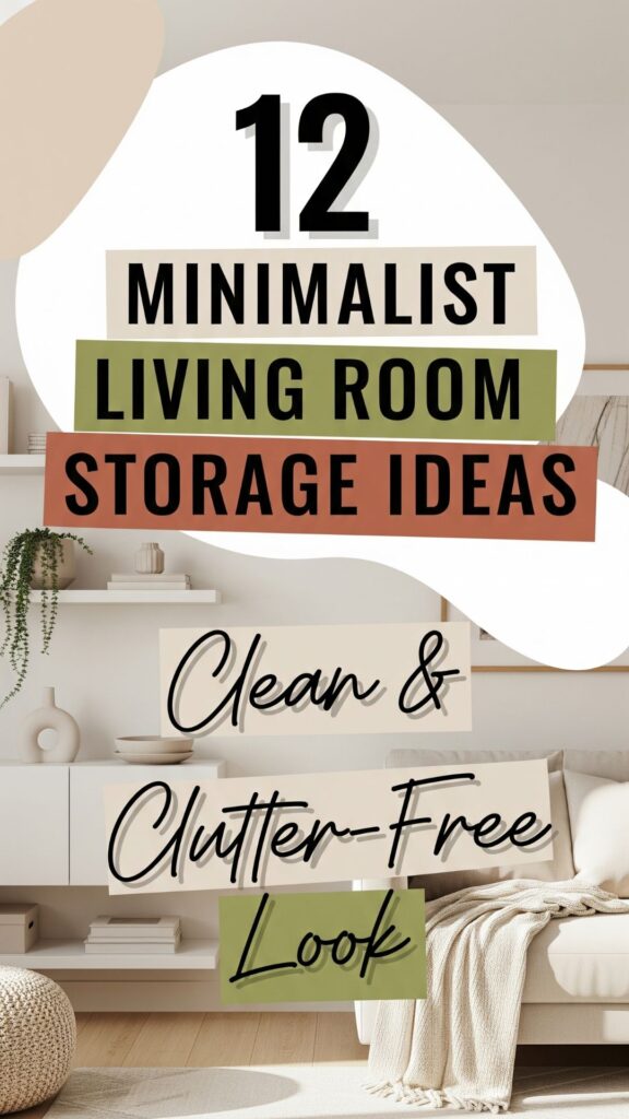 1. 12 Minimalist Living Room Storage Ideas for a Clean, Clutter-Free Look