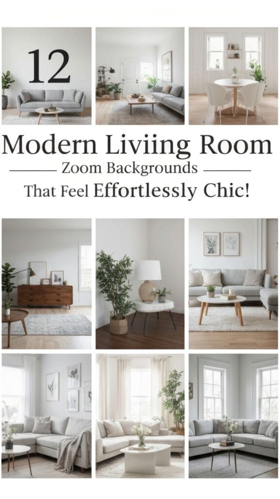 1. 12 Modern Living Room Zoom Backgrounds That Feel Effortlessly Chic